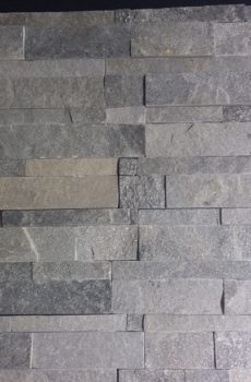 Grey Color Long strip Stone wall cladding