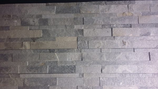 Grey Color Long strip Stone wall cladding