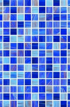 blue glass mosaic in delhi
