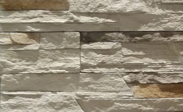 Beige stonecrete wall cladding